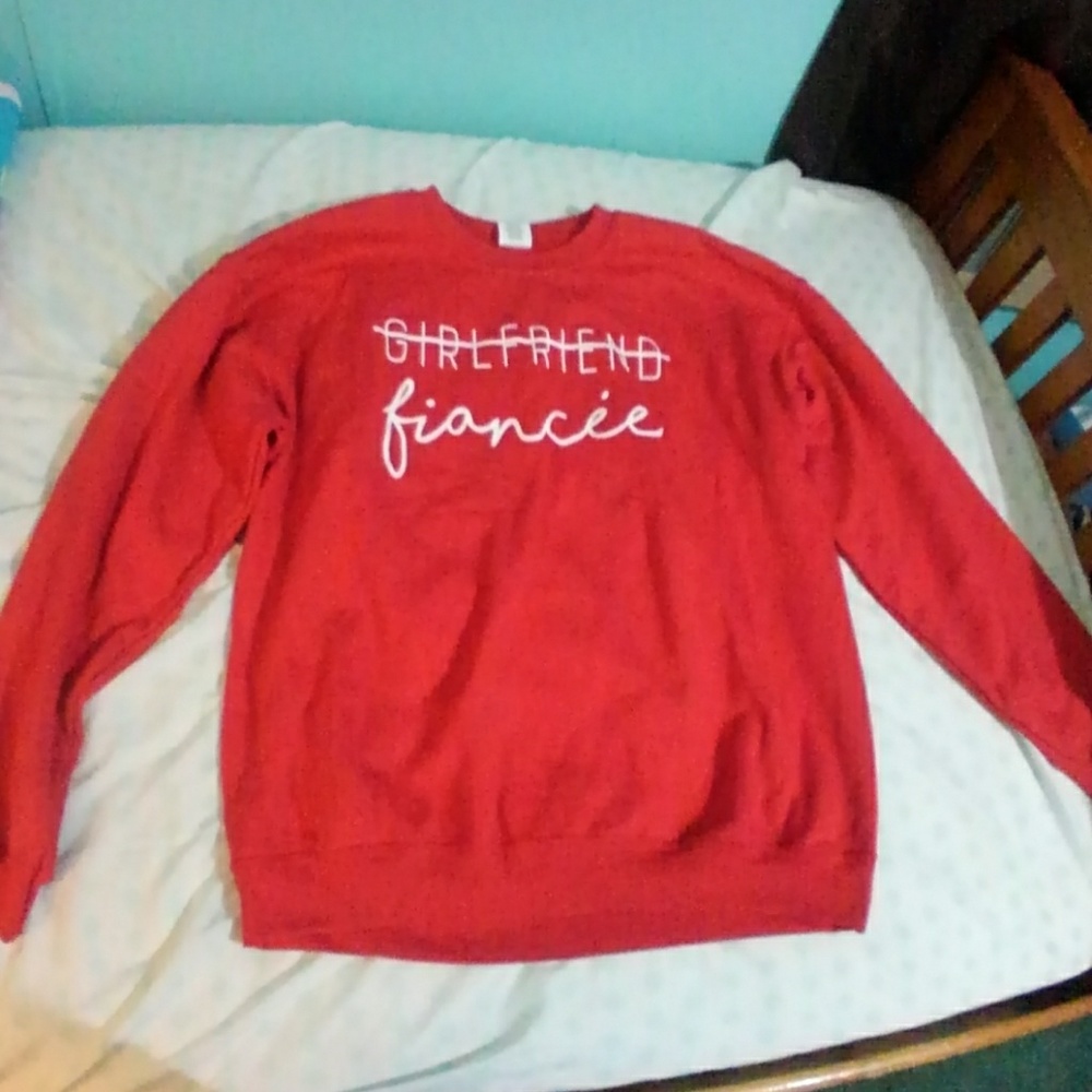 Women's Red Girlfriend Fiancee Sweatshirt